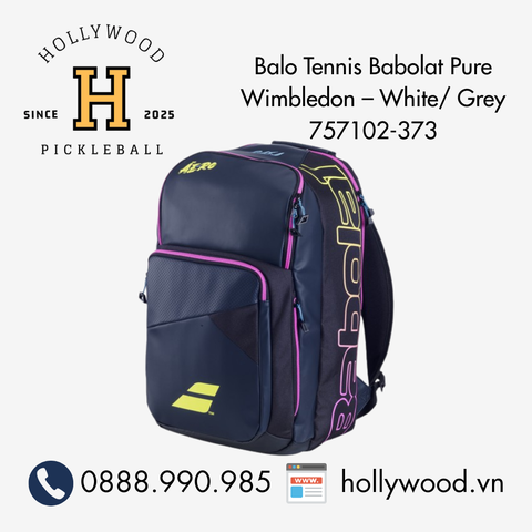Balo Tennis Babolat Pure Wimbledon – White/ Grey 757102-373
