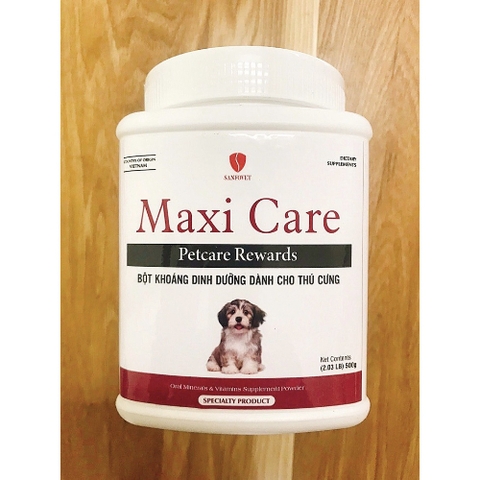 Bột khoáng dinh dưỡng cho chó Maxi Care 500g