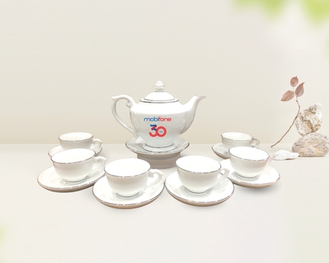 Bộ tráng men trắng chỉ