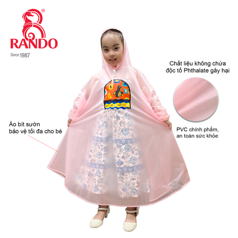 Áo mưa trẻn em - Bisur kid trong màu
