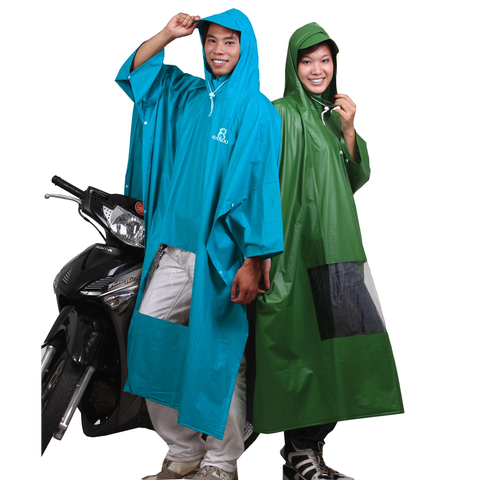 Áo mưa Poncho 2 nón kiếng 0.17