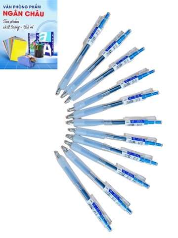 G575-BL_Bút gel bấm siêu trơn_0.5_Xanh E