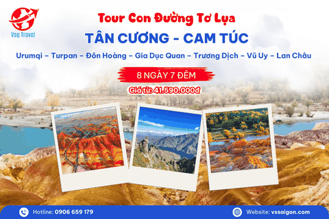 Tour Con Đường Tơ Lụa: Tân Cương - Cam Túc 8 Ngày 7 Đêm từ TP. HCM