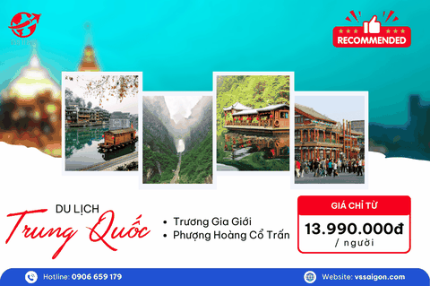 Tour Trương Gia Giới - Phượng Hoàng Cổ Trấn 6 Ngày 5 Đêm VSG Travel