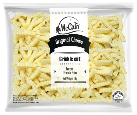Khoai tây McCain răng cưa 1/2 gói 1kg (thùng 1kg x 10 gói)