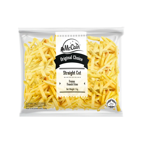 Khoai tây McCain cắt thẳng 3/8 gói 2kg (thùng 6 Gói x 2 kg)