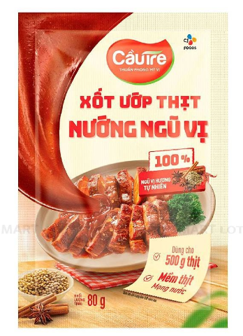 Xốt Ướp Thịt Nướng Ngũ Vị Cầu Tre Gói 80g