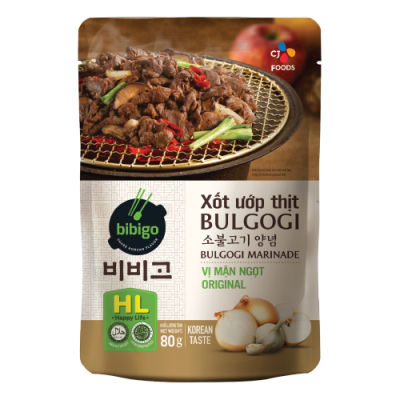 Xốt Ướp Thịt Bulgogi Vị Mặn Ngọt Gói 80g