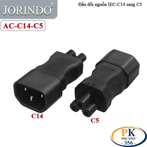 Đầu chuyển nguồn C14 sang C5 JORINDO model AC-C14-C5 - Bẻ góc