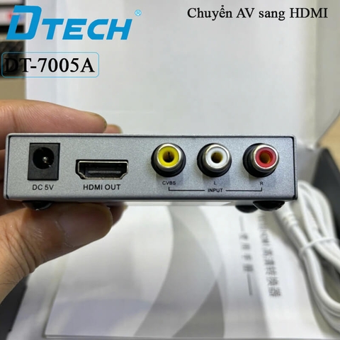 Bộ chuyển đổi Video AV sang HDMI Dtech DT-7005A Full HD 1080P