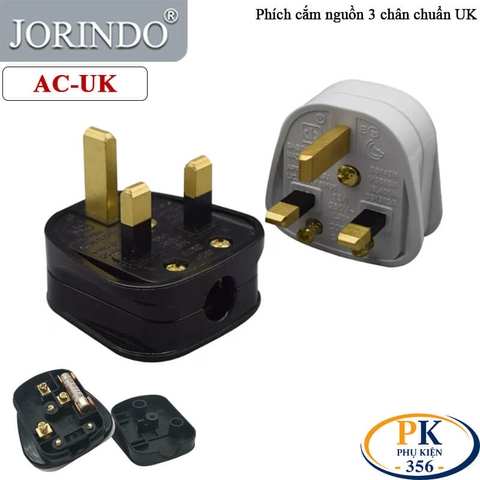 Đầu phích cắm nguồn 3 chấu UK 250V/10A | Cho UPS, máy tính, adapter – An toàn & bền bỉ