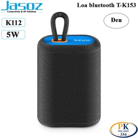 Loa Bluetooth Jasoz T-K152 Công Suất 5W - Hỗ Trợ TWS, FM, Thẻ TF, Chống Nước, Pin 1200mAh