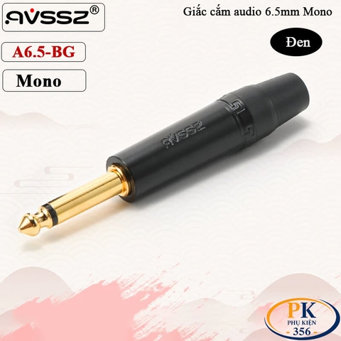 Giắc Hàn Audio 6.5mm bẻ góc AVSSZ mono ATSR6.5-BG Stereo ATRSR6.5-BG
