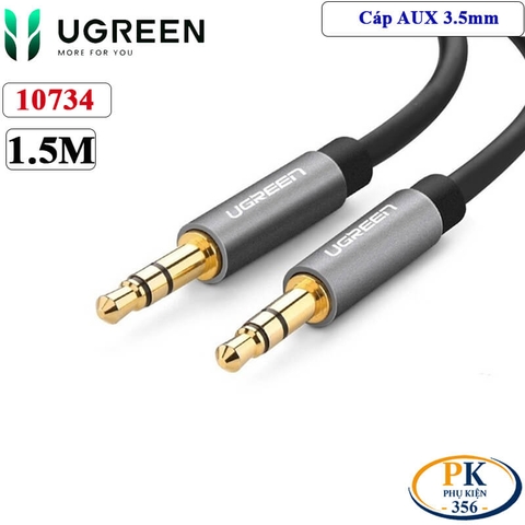 Dây Audio AUX 3.5mm Ugreen AV119 dài 0.5M – 5M – Cáp 3.5mm M/M Cao Cấp