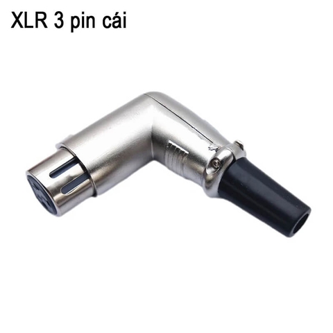 Dây cáp âm thanh DIY XLR 3 pin đực sang cái bẻ góc 90 độ dài 0.5M – 50M (dây màu đỏ)
