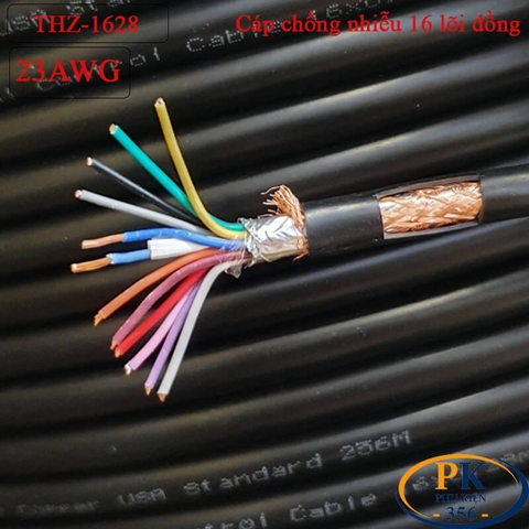 Dây tín hiệu 16 lõi 0.28mm2 23AWG làm cáp COM DB15 RS232 THZ-1628