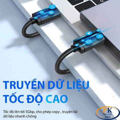 Dây Cáp USB 2.0 Hai Đầu Đực AM-AM Jasoz D107 Chính Hãng Dài 1.5M T-D127, 3M T-D144 Tốc Độ 480Mbps
