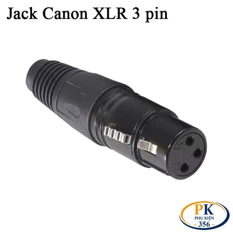 Đầu jack hàn âm thanh Canon XLR 3 pin đực cái – Chân đồng mạ vàng cao cấp