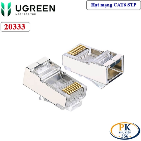 Đầu bấm mạng RJ45 CAT6 STP bọc nhôm chính hãng Ugreen 20333 cao cấp