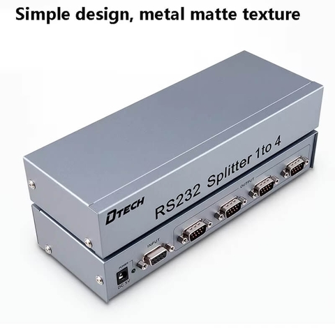 Bộ Chia RS232 DTECH DT-5044 1 Input 4 Output Chính Hãng 1x4