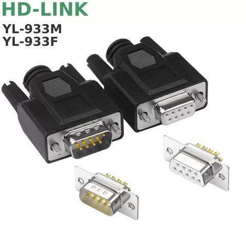 Dây cáp RS232 DB9 nối thẳng 2 đầu cái female - female 24AWG vỏ PVC cao cấp dài 0.5M-40M