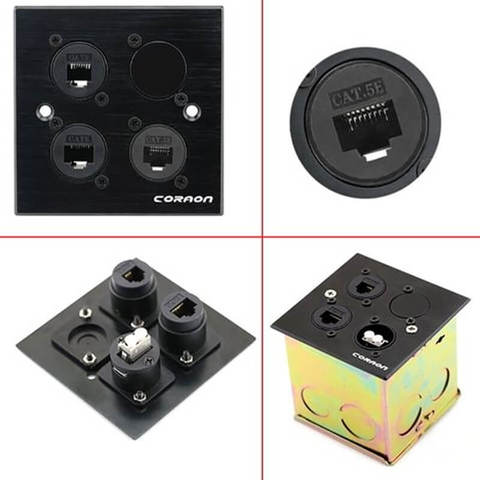 Nhân nối mạng RJ45 CAT5E âm tường Coraon CZXYON Z-RJ45