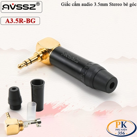 Giắc Hàn Audio 3.5mm cái Stereo AVSSZ A3.5-BF Mạ Vàng