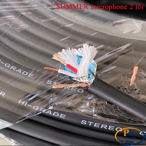 Dây cáp tín hiệu âm thanh 2 lõi microphone  SUMMER – dây làm cáp audio DIY 3.5mm, RCA AV Canon 6.5mm