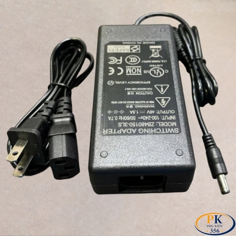 Nguồn DC Adapter 48V-1.5A 72W ZB480150-3LS – Chân C13 – Có Đèn Báo