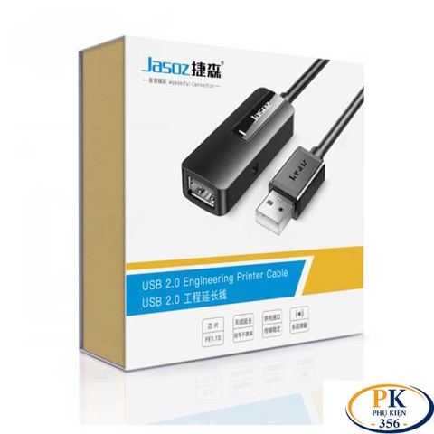 Dây Cáp Nối Dài USB 2.0 AM-AF Có Chip Khuếch Đại Tín Hiệu Và Nguồn Phụ 5V Jasoz D109 Dài 10M - 30M