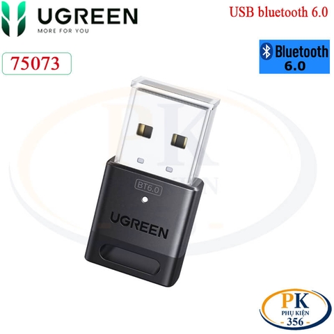 USB Bluetooth 6.0 Ugreen 75073 CM748 Chính Hãng - Bộ Chuyển Đổi Bluetooth Cho Máy Tính Windows