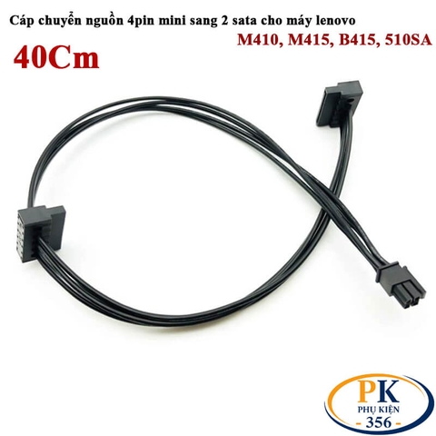 Cáp nguồn 4Pin mini sang 2 SATA cho cây đồng bộ Lenovo M410 M415 B415 510