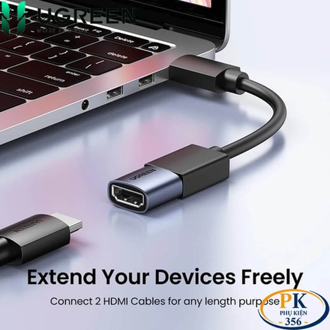 Đầu nối HDMI 2.1 8K@60Hz 4K@120Hz Ugreen 90592 HD159(Female to Female)
