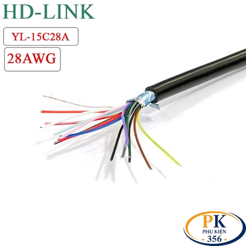 Dây tín hiệu 15+1 lõi 24AWG làm cáp COM DB15 RS232 chính hãng HD-link YL-15C24A