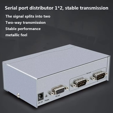 Bộ Chia RS232 DTECH DT-5047 1 Input 2 Output Chính Hãng