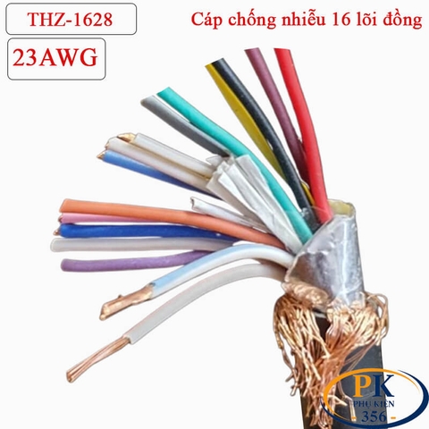 Dây tín hiệu 16 lõi 0.28mm2 23AWG làm cáp COM DB15 RS232 THZ-1628