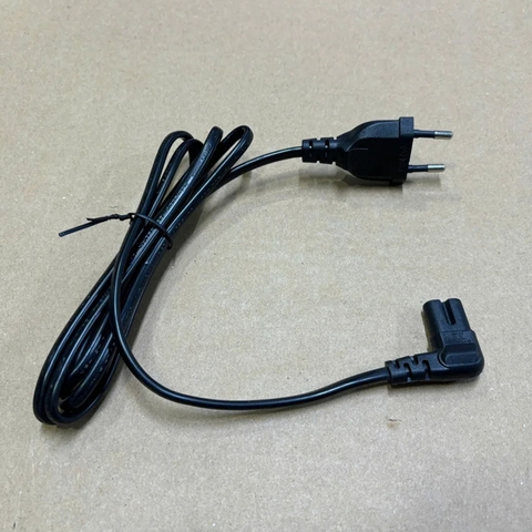 Cáp Nguồn Số 8 C7 Lõi Đồng 2×0.75mm² – Dây Nguồn IEC C7 An Toàn, Ổn Định Cho Adapter, TV, Loa đầu bẻ góc