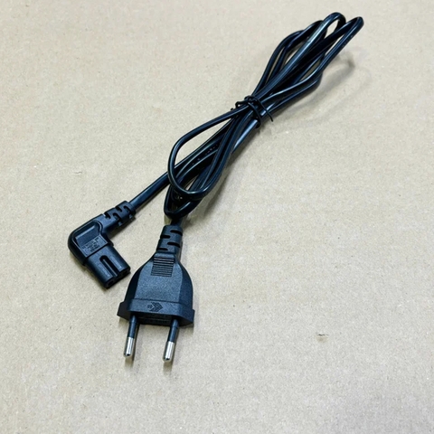 Cáp Nguồn Số 8 C7 Lõi Đồng 2×0.75mm² – Dây Nguồn IEC C7 An Toàn, Ổn Định Cho Adapter, TV, Loa đầu bẻ góc