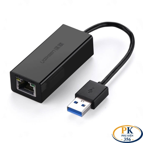 Cáp Chuyển USB 3.0 to LAN 1Gbps Ugreen 20255 CR111 Chipset AX88179 (Màu Trắng)
