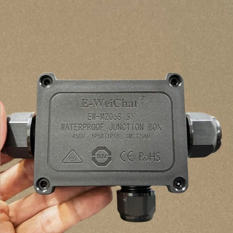 Hộp Nối Điện Chống Nước 3 Ngả IP68 E-Weichat EW-M2068S-3T Chính Hãng