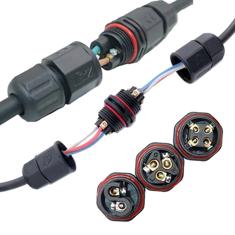 Đầu Cút Nối Chia Dây Điện Chống Nước IP68 4 Ngả ZSJ L20-4T-2P Dùng Cho Dây 2.5mm²