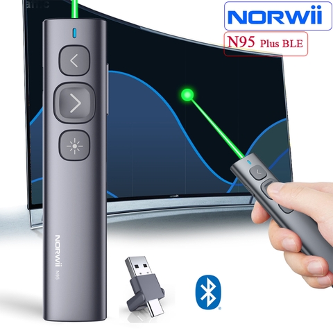 Bút Trình Chiếu Kỹ Thuật Số Spotlight Digital Laser Norwii N95S plus– Air Mouse, Điều Khiển 50m