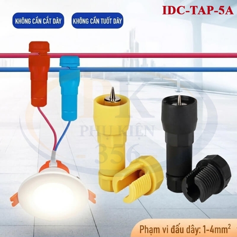 Đầu Nối Nhanh Trích Tách Dây Điện Xuyên Thấu Chữ T IDC-TAP-5A không cần tách vỏ dây