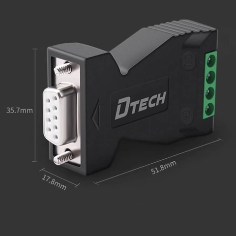 Đầu chuyển đổi RS232 DB9 sang RS485 chính hãng Dtech DT-9001