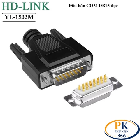 Cáp DB9 âm sang DB15 dương dùng cho PLC Programming KOYO CPU MODULE SU-6B DB9F to DB15M dài 1.5M – 15M