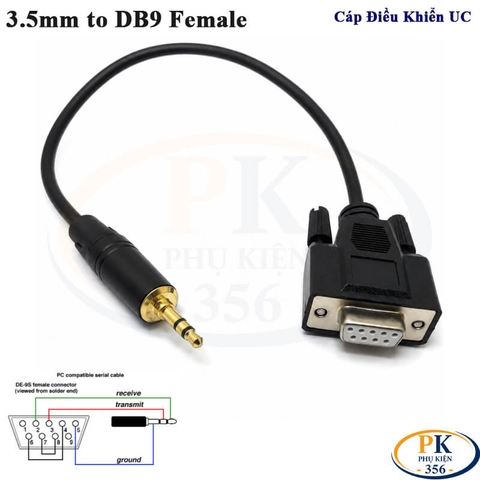 Cáp Điều Khiển UC-DB9F-3.5MM RS232 DB9 Female to 3.5mm Serial