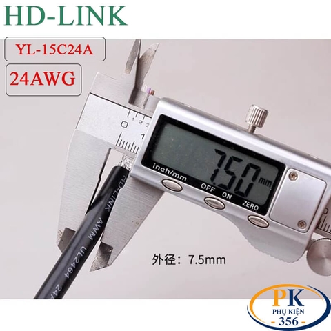 Dây tín hiệu 15+1 lõi 24AWG làm cáp COM DB15 RS232 chính hãng HD-link YL-15C24A