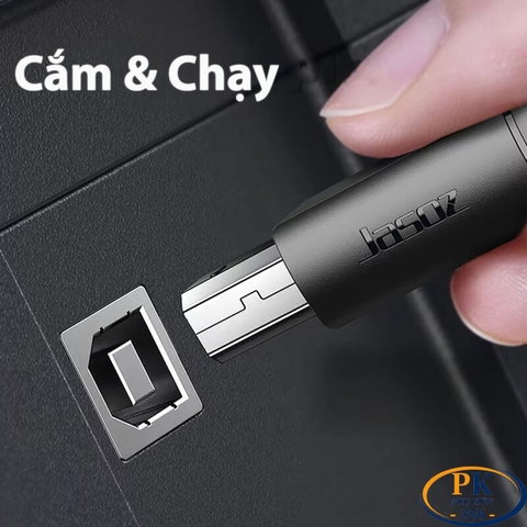 Dây Cáp Máy In USB Type-C 2.0 Sang USB BM Jasoz D121 T-D212 Dài 1.5M Chính Hãng Tốc Độ 480Mbps