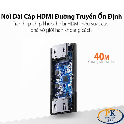 Đầu nối khuếch đại HDMI 2.0 4K@60Hz CM429 chính hãng Ugreen 10943