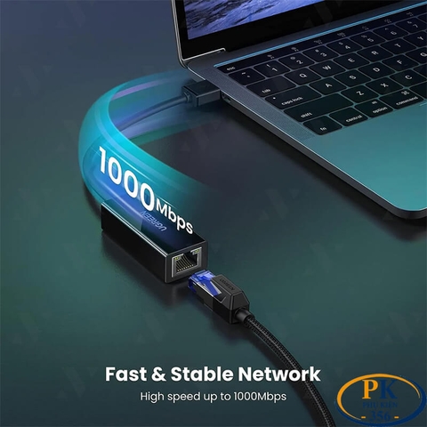 Cáp Chuyển USB 3.0 to LAN 1Gbps Ugreen 20255 CR111 Chipset AX88179 (Màu Trắng)